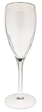 Luigi Bormioli Michelangelo Masterpiece 6-1/2-Ounce Flute Glasses, Set of 6
