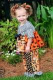 Infant and Girls Boutique Clothing Set-BOO!-2PC Halloween Clothing Set