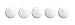 LACING BRADS GOLFBALL WHT 25PK