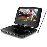 7 Swivel Screen Portable DVD/CD/MP3 Player w/Built-in ATSC Tuner,AV Out;Anti-skip circuitry