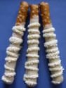 White Chocolate Caramel Dipped Pretzels - 1 Dozen