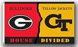 Georgia vs Georgia Tech Rivalry 3x5 Flag