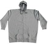 Vandam 8803 Heather Grey Hoodie - Full Zip 5x Big