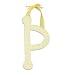 Yellow Gingham Hanging Letter - P