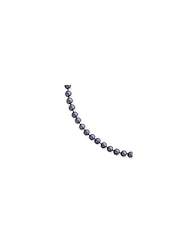 14k 6.5-7mm Black Akoya Saltwater Cultured Pearl Necklace
