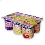 Fruit Flavored Petits Suisses - The Set of 3 Packs - 6 Pieces per Pack