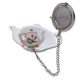 Teaball with Tea Bag Holder - Tulip Design