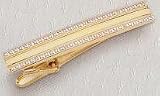 Colibri Monaco Collection Gold Tone Tie Bar with Diamond - ATA-25200
