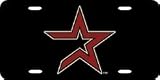 Houston Astros Laser Cut Black License Plate