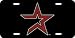 Houston Astros Laser Cut Black License Plate - SET OF 6 - Sports Merchandise