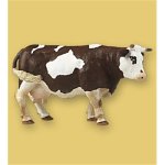 Papo - Brown & White Standing Cow