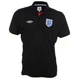 Umbro England Polo Shirt Mens Black Small