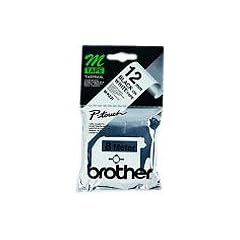 Brother M K231S Nicht-laminiertes Schriftband auf Rolle 1,2 cm x 4 m in Blisterpackung 1 Rolle schwarz auf wei�