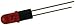 LUMEX SSS-LX5093SRT11-25 LED, RED, T-1 3/4 (5MM), 300MCD, 660NM (10 pieces)