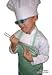 CHEFSKIN Lightweight White Apron Kids Children Fits 2-7 Yr Fabric