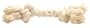 2 Knot Small Tug Rope Bone - White (5 inch)