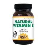 Country Life, Natural  Vitamin E 100 I.u., 100-Count