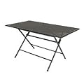 greemotion 416523 Klapptisch Toulouse, 140 x 80 x 72 cm, eisengrau