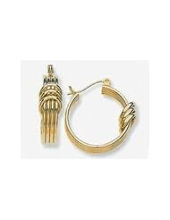 22mm X 5mm 14k Concentric Hoops Tube Earrings