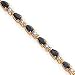 14k Sapphire and Diamond Bracelet - 7 Inch