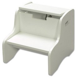 Childrens Toyshop  Toys : Gift Mark Storage Step Stool - White