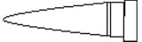 Weller Soldering Tip, LT Series, Chisel Long, 1.2mm
