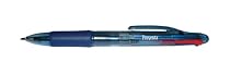 PM Company Preventa Four-Color Multifunction Pen with Agion, Medium Point, Blue Translucent Barrel, Red/Blue/Black/Green Ink, 12 Pens per Pack (05085)