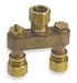 Industrial Grade 1RLU5 Anti Sweat Toilet Valve, 1/2 In, Brass