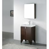 Madeli Medicine Cabinet with Beveled Mirror and Wooden Side Frame x 1 MF9-24-030-WA