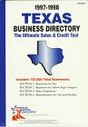 1997-1998 Texas Business Directory: The Ultimate Sales & Credit Tool (3 Vol Set)