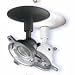 PanaVise 40 Pound Short Drop Ceiling Mount Model 12140, white
