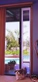 Ideal Fast Fit Pet Patio Door SHORTY 75 - 77 1/2 White with Small 5x 7 Flap