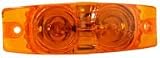 Imperial 81874 Double Bulls Eye Clearance Marker Lens - Amber (Pack of 4)
