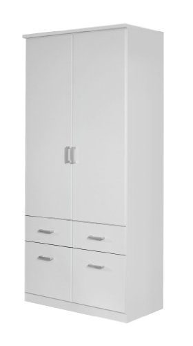 Rauch A8335.0R95 Dreht&uuml;renschrank Bremen / 2-t&uuml;rig / B 91 H 199 T 56 cm / Korpus/Front: alpinwei&szlig;