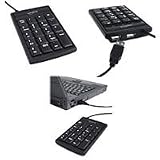 Dicota Abacus Pro Eingabetastatur mit Taschenrechner und 2 Port USB-HUB