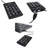 Dicota Abacus Pro Eingabetastatur mit Taschenrechner und 2 Port USB-HUB