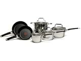  : T-Fal Avante 10-Piece Coated Stainless Steel Cookware Set