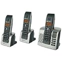 Motorola LIVN D213 Trio DECT Phone With Answer Machine - Dark Grey/Silver