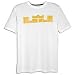 NIKE Lebron Logo Men's Tee Shirt, White/Gold