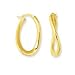 Jewelry : 14k Yellow Twisted Hoop Earrings