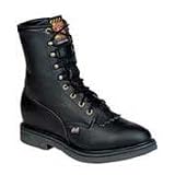 Justin Mens 8 'Lacer' Work Boots - Black by Justin Boots