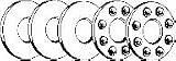 HPC BBW-2 Key Machine Thrust Bearing Washer Set
