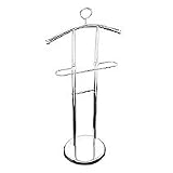 Axxentia Bad 282180 Stummer Diener Amalita, verchromt, mit schwerer Bodenplatte, 120 cm hoch
