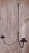 Wrought Iron Wall Sconce 2 Arm with Heart Top