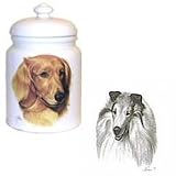 Collie Cookie Jar, Porcelain by Rosalinde (10' X 7')