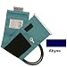 Adult D-Ring Double Tube MDF Latex Free Blood Pressure Cuff, Abyss