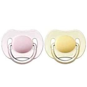 Tommee Tippee Cherry Soothers x 2 Yellow and Pink