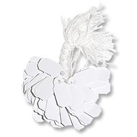 Plastic String Tags White (Package of 100) Plastic String Tags White (Package of 100)