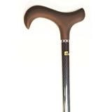 New - Adjustable Blue Tripe Wound Carbon Fiber Cane - 17296031