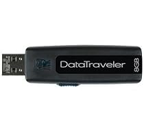 Kingston DataTraveler 100 - USB flash drive - 8 GB - Hi-Speed USB - black